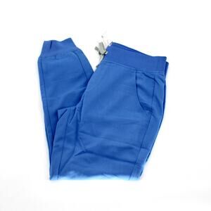 Figs Zamora Jogger Scrub Pants Ceil Blue Womens Small Petite NEW